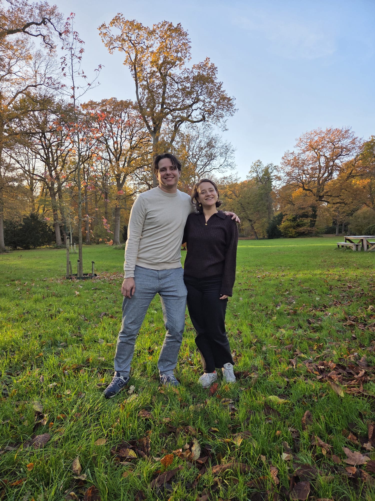 Het team van Sysam in het bos